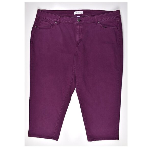Lane Bryant Denim - Lane Bryant Girlfriend Crop Jeans 24
